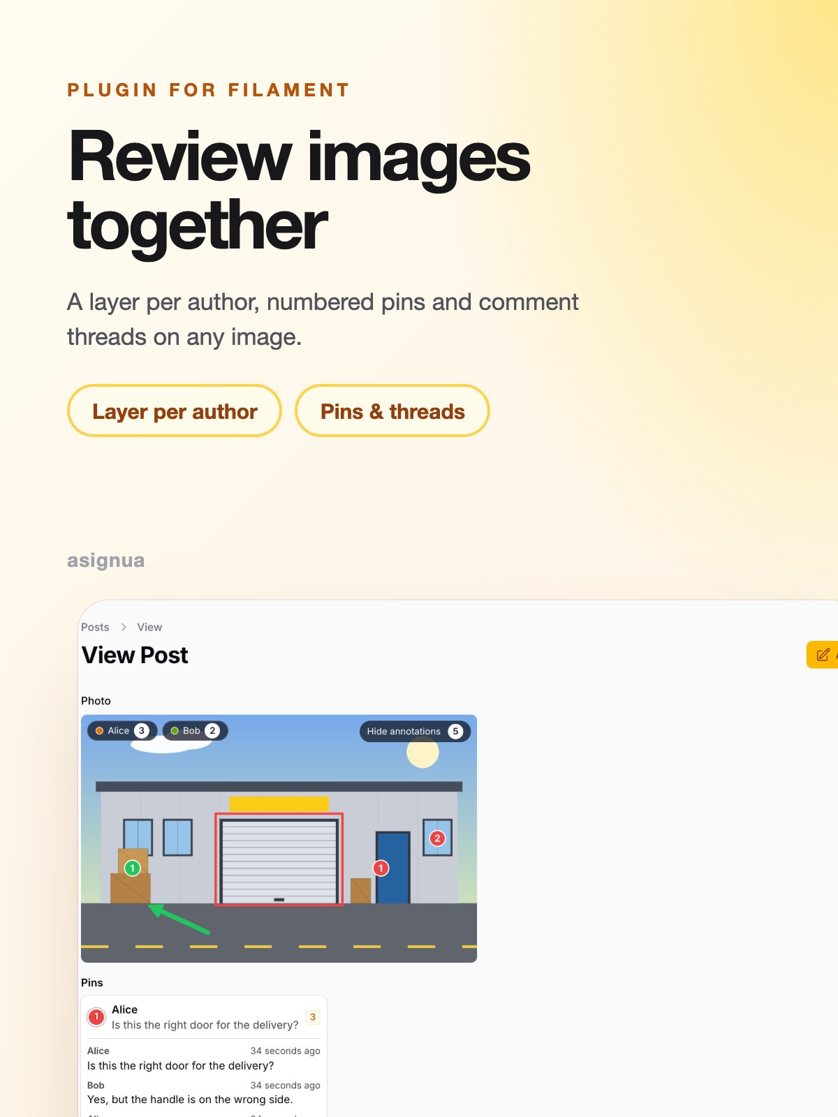 Filament Image Annotations Pro